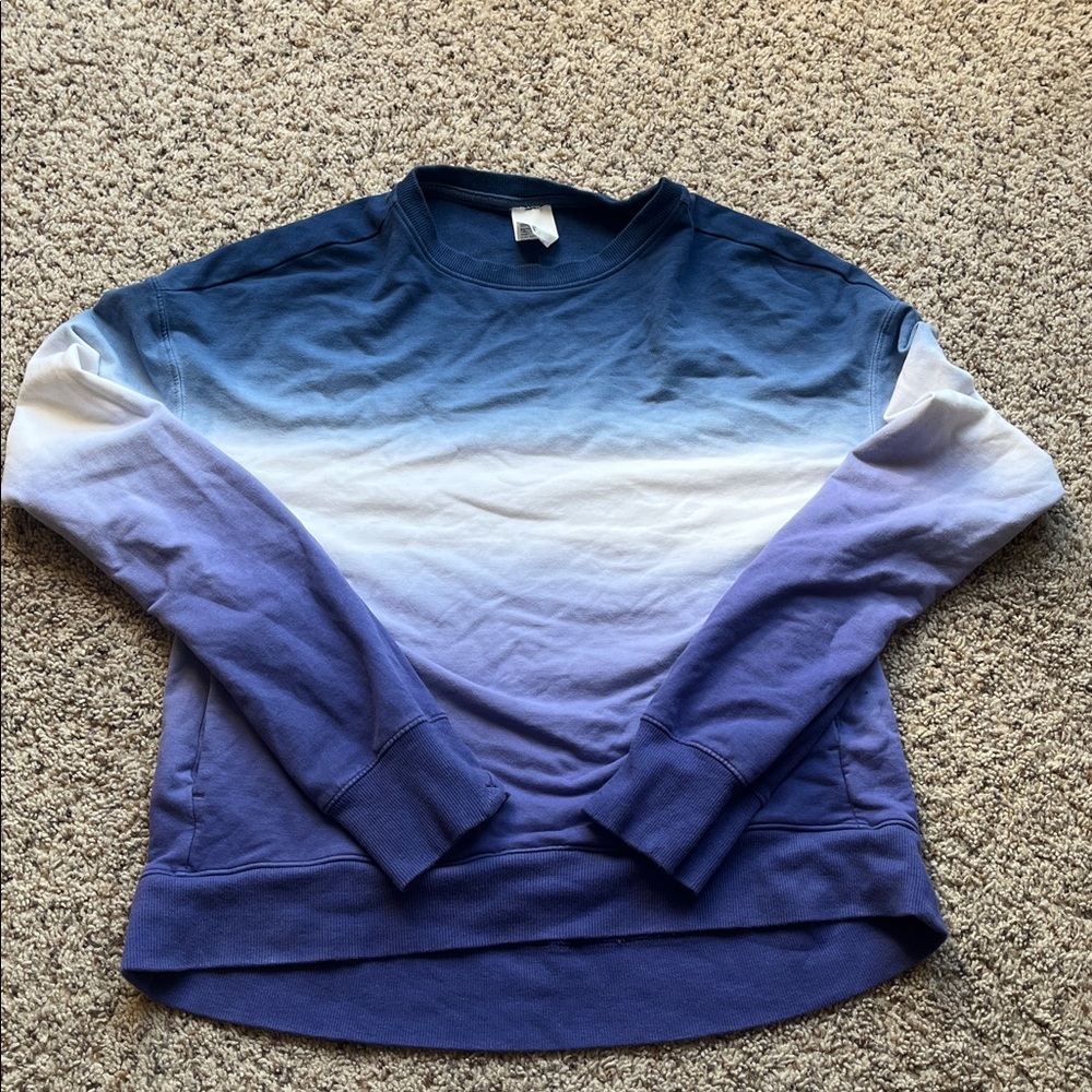 All in Motion Blue, white, purple gradient Sweatshirt